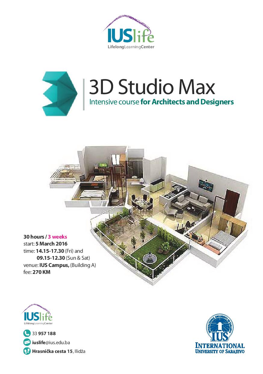 3D Studio Max Intensive Course for Architects and Designers 