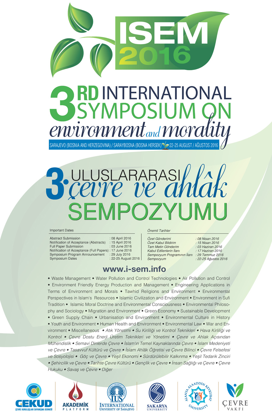  3rd International Symposium on Environment and Morality 