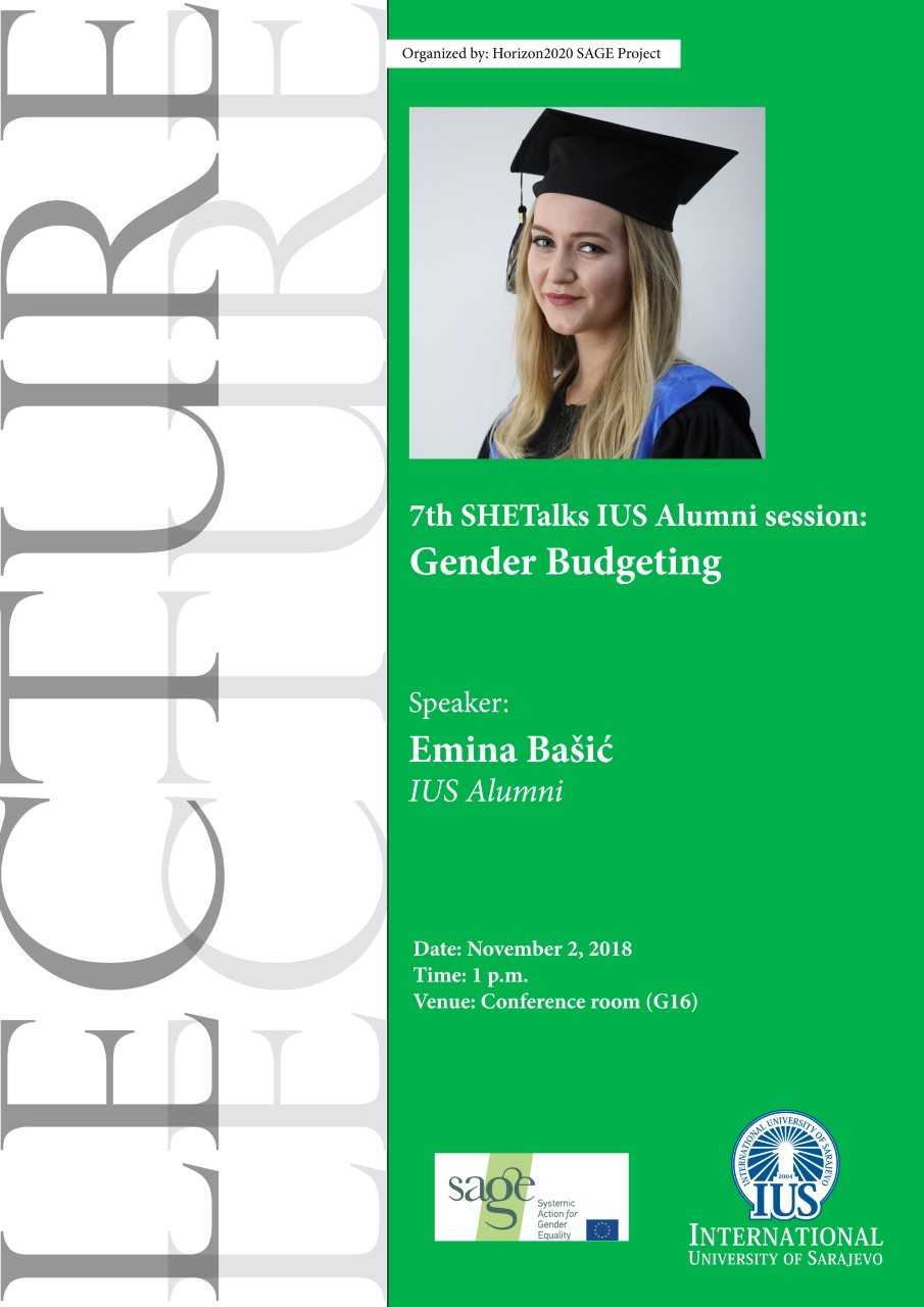  7th SHETalks IUS Alumni Session: "Gender Budgeting" 