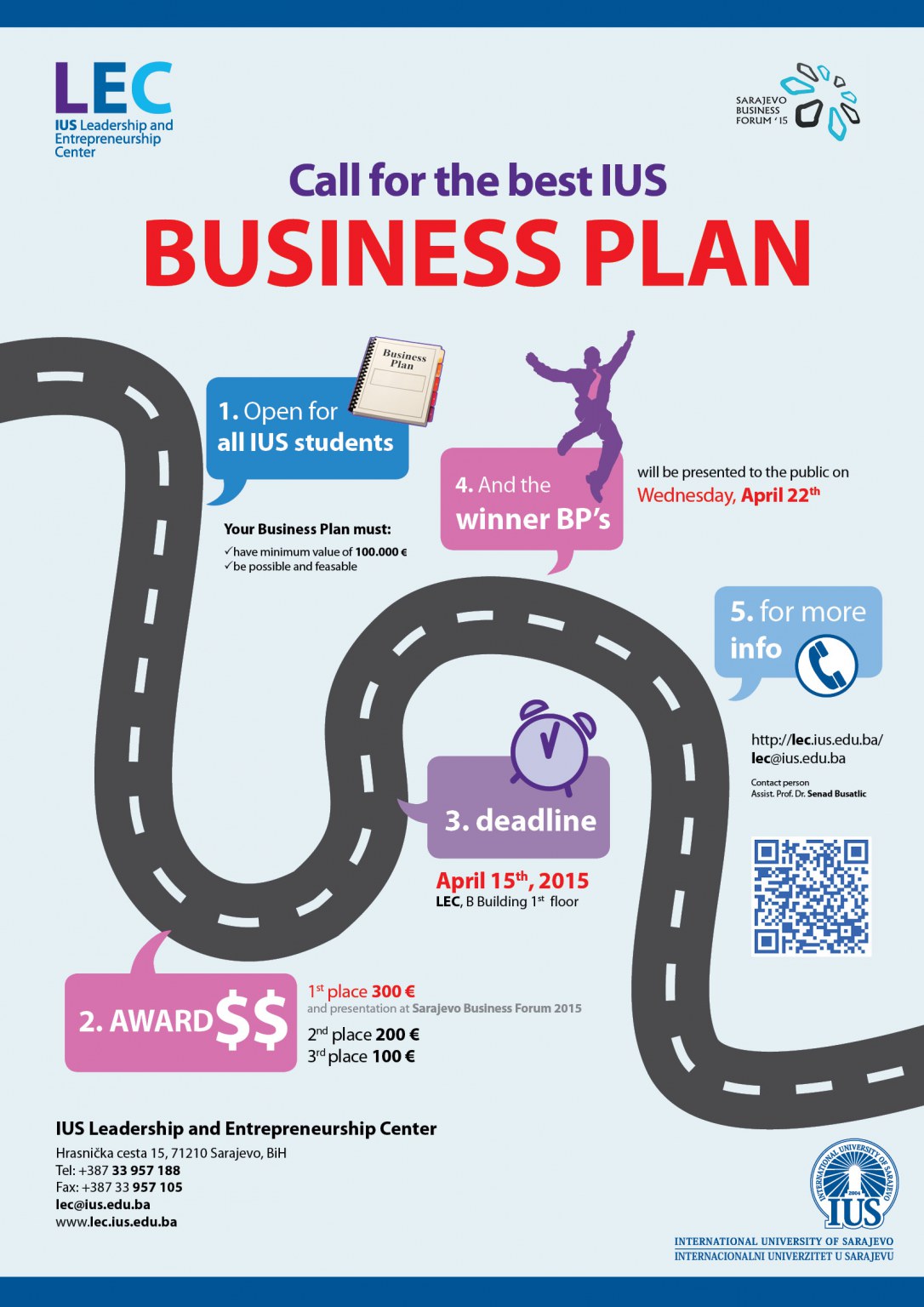  Call for the best IUS BUSINESS PLAN 