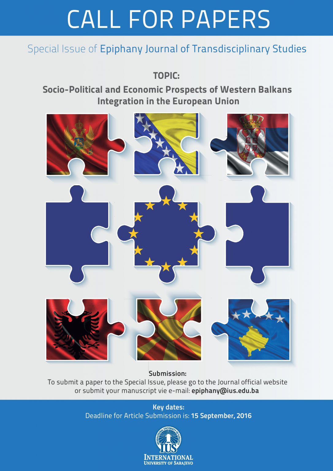  CALL FOR PAPERS Special Issue of Epiphany Journal of Transdisciplinary Studies 