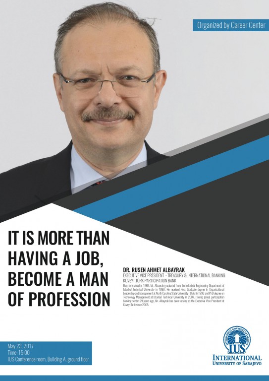  It is More than Having a Job, Become a Man of Profession 