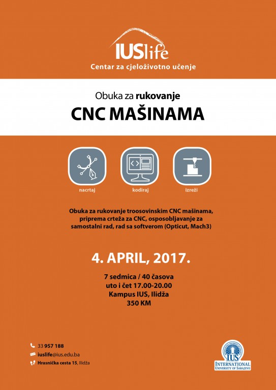  Obuka za CNC operatera na IUS Life! 