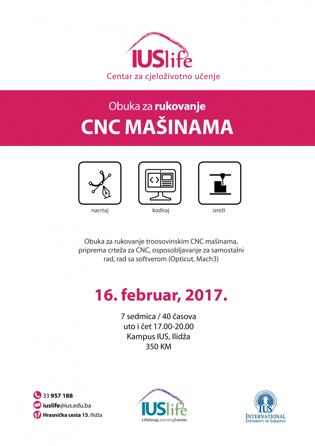  Obuka za rukovanje CNC mašinama 