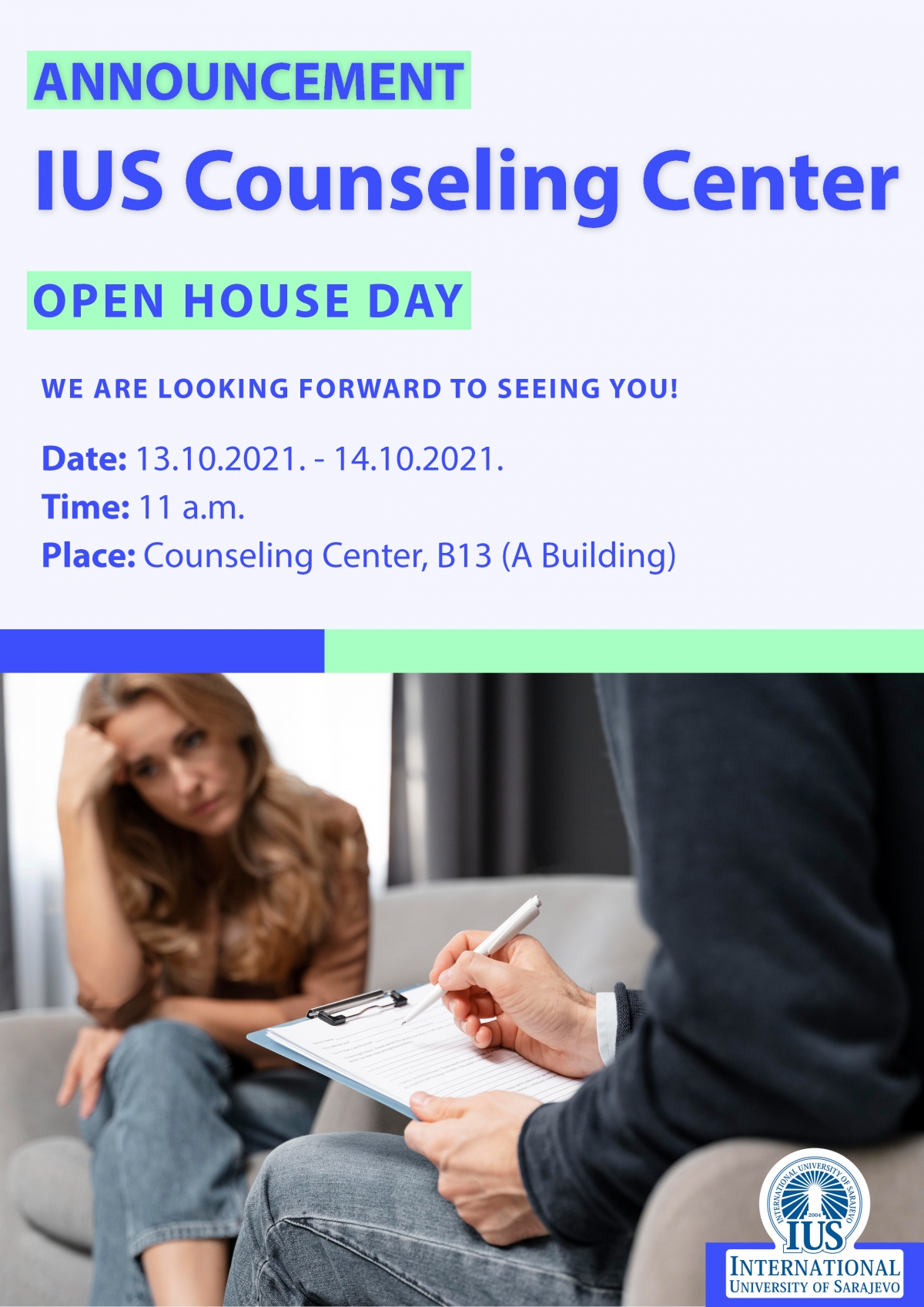  IUS Counseling Center - OPEN HOUSE DAY 