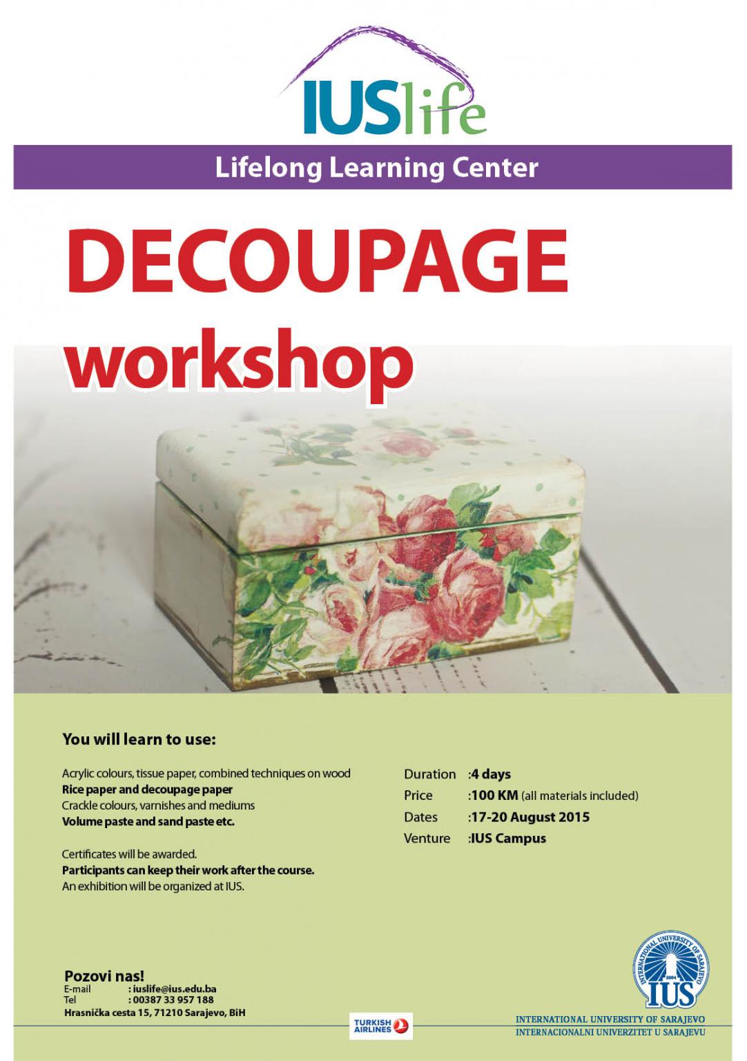  Decoupage workshop 