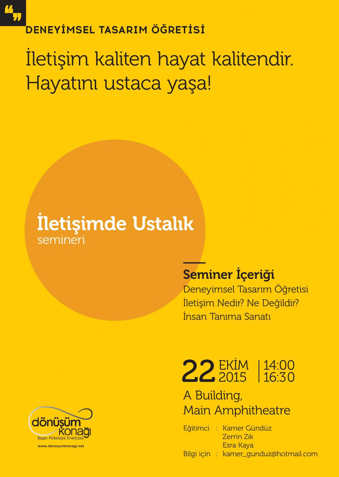  Seminar, Master Of Communication 