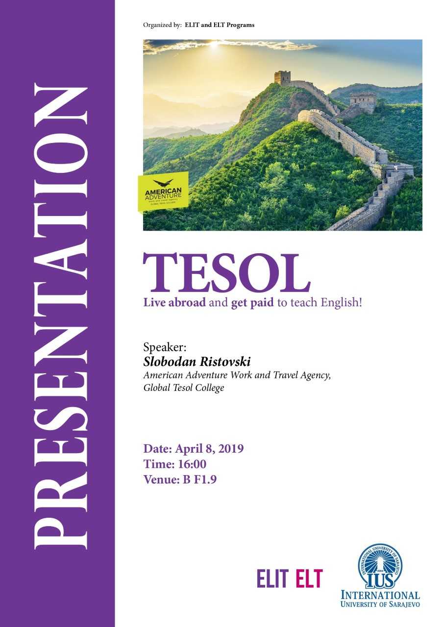  TESOL: Live Abroad and Teach English 