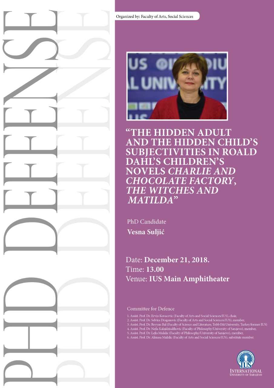  The Hidden Adult And The Hidden Child’s Subjectivities In Roald Dahl’s Children’s Novels Charlie And Chocolate Factory, The Witches And Matilda 