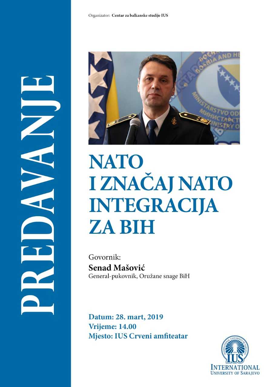  Lecture: "NATO and Importance of NATO Integrations for BiH" 