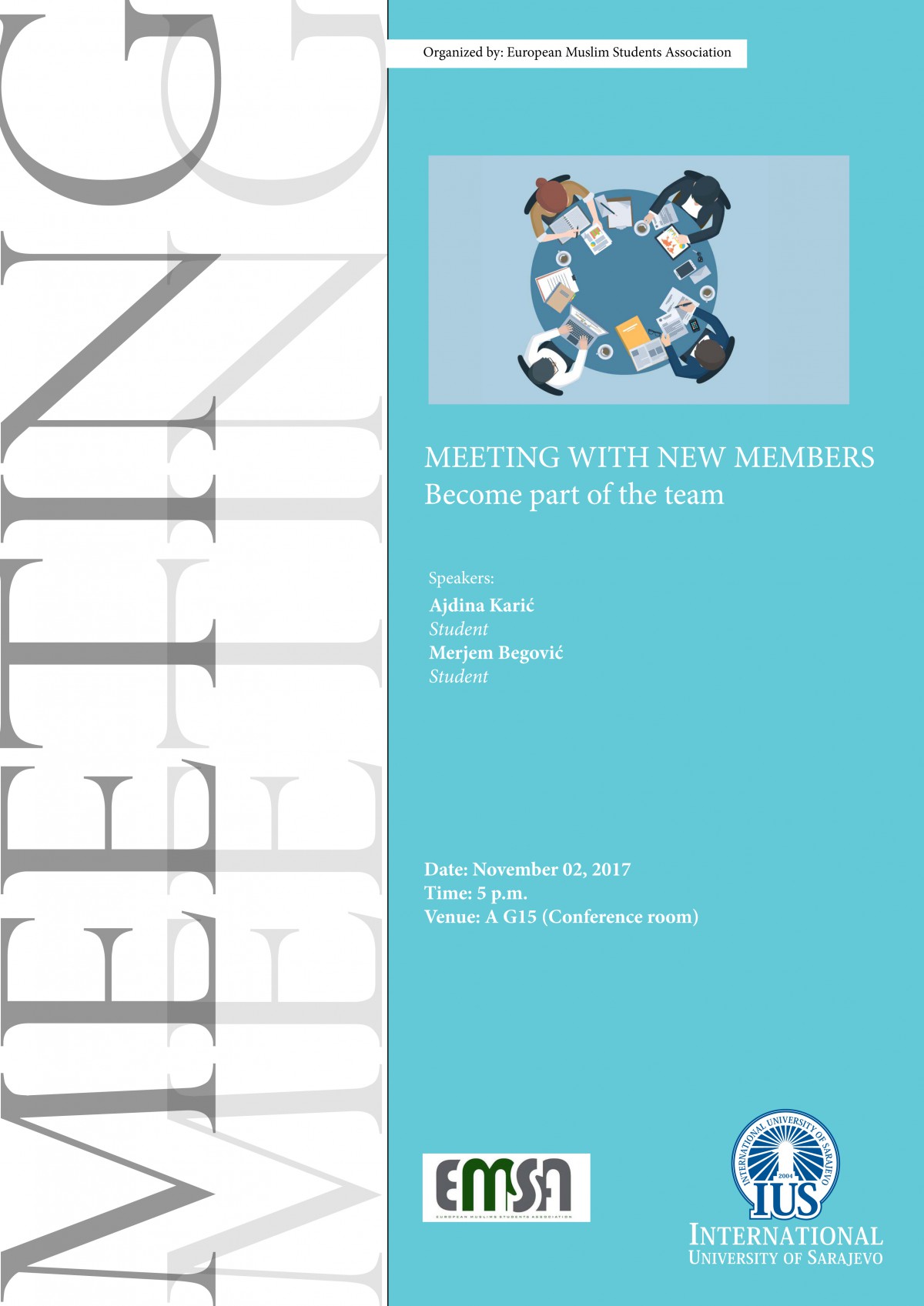  European Muslim Student Association Meets New Members 