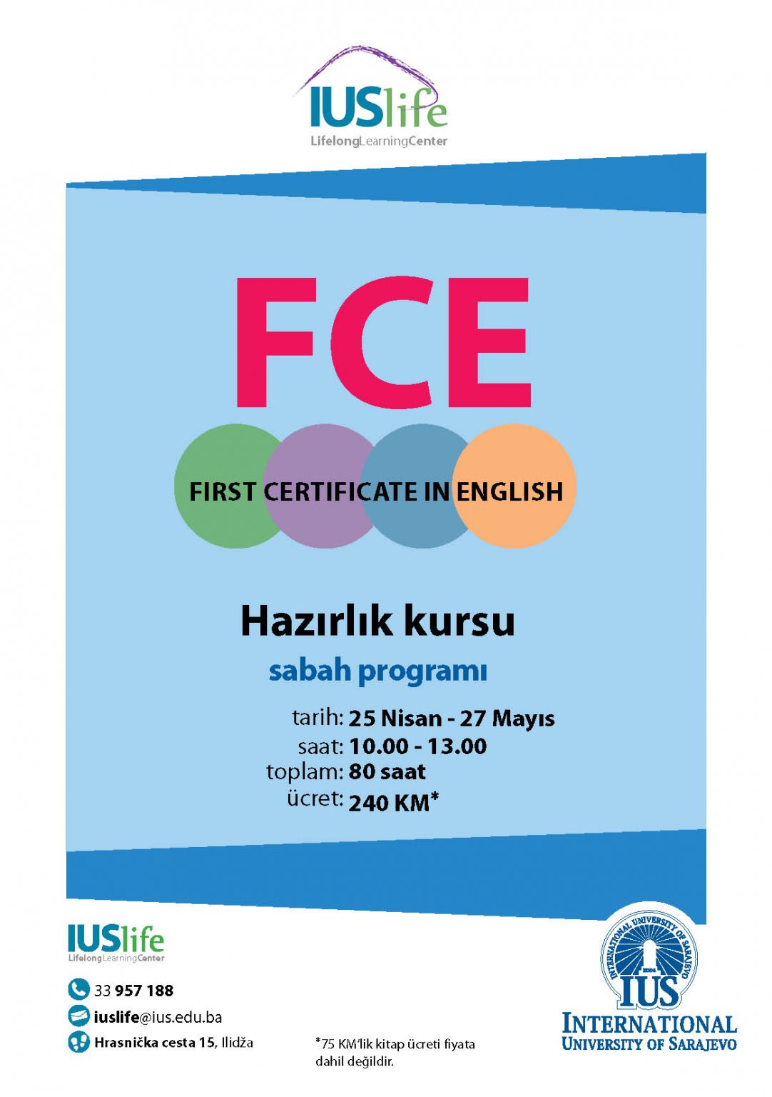  Morning Program: "First Certificate in English" 