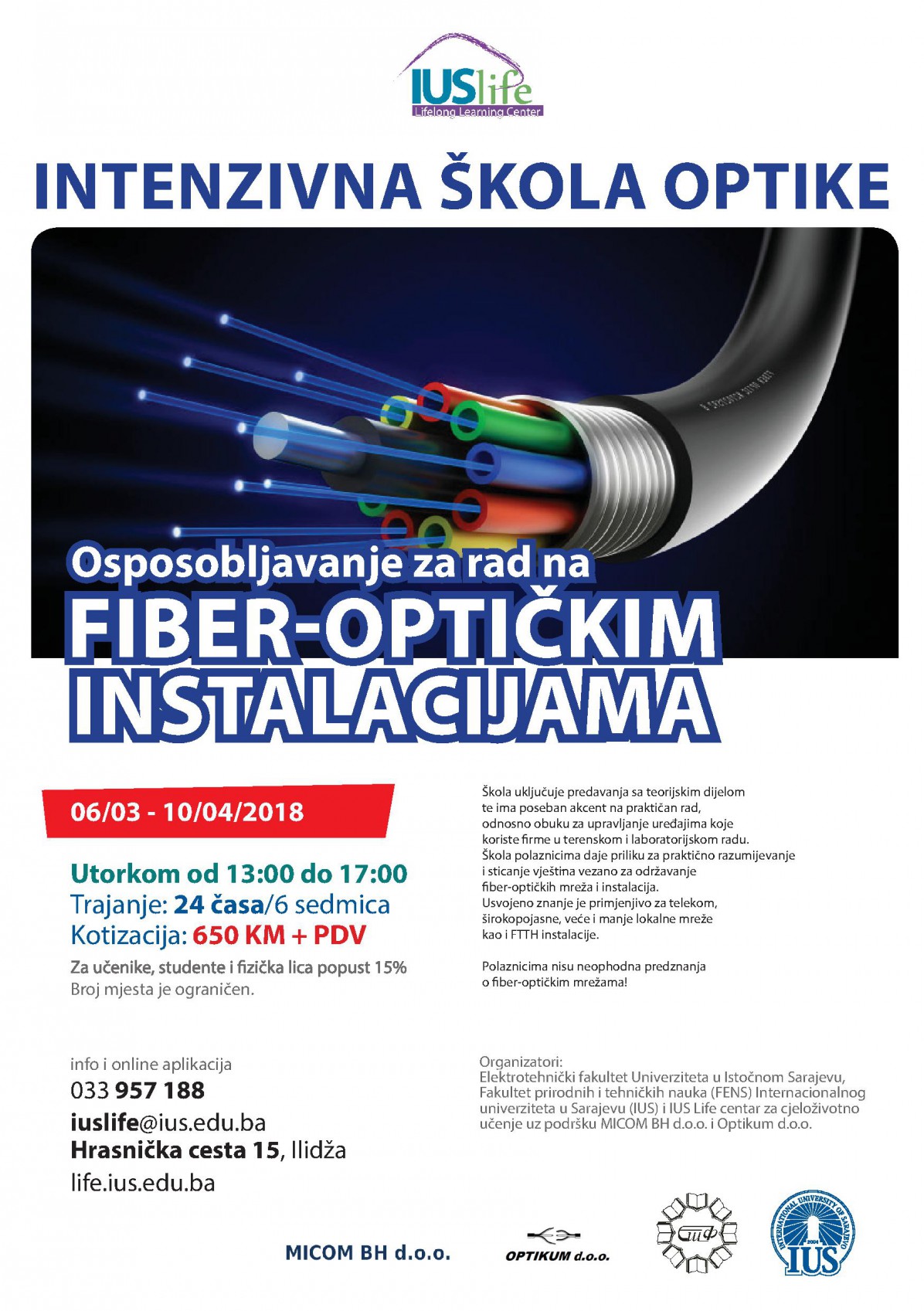 Osposobljavanje za rad na fiber-optičkim instalacijama 