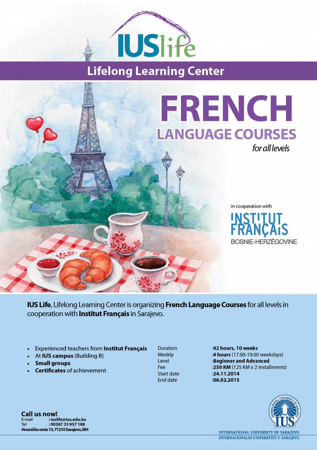  French Language Courses for all levels 