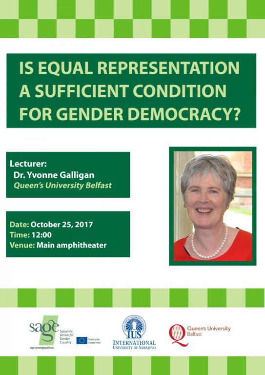  Is Equal Representation a Sufficient Condition for Gender Democracy? 