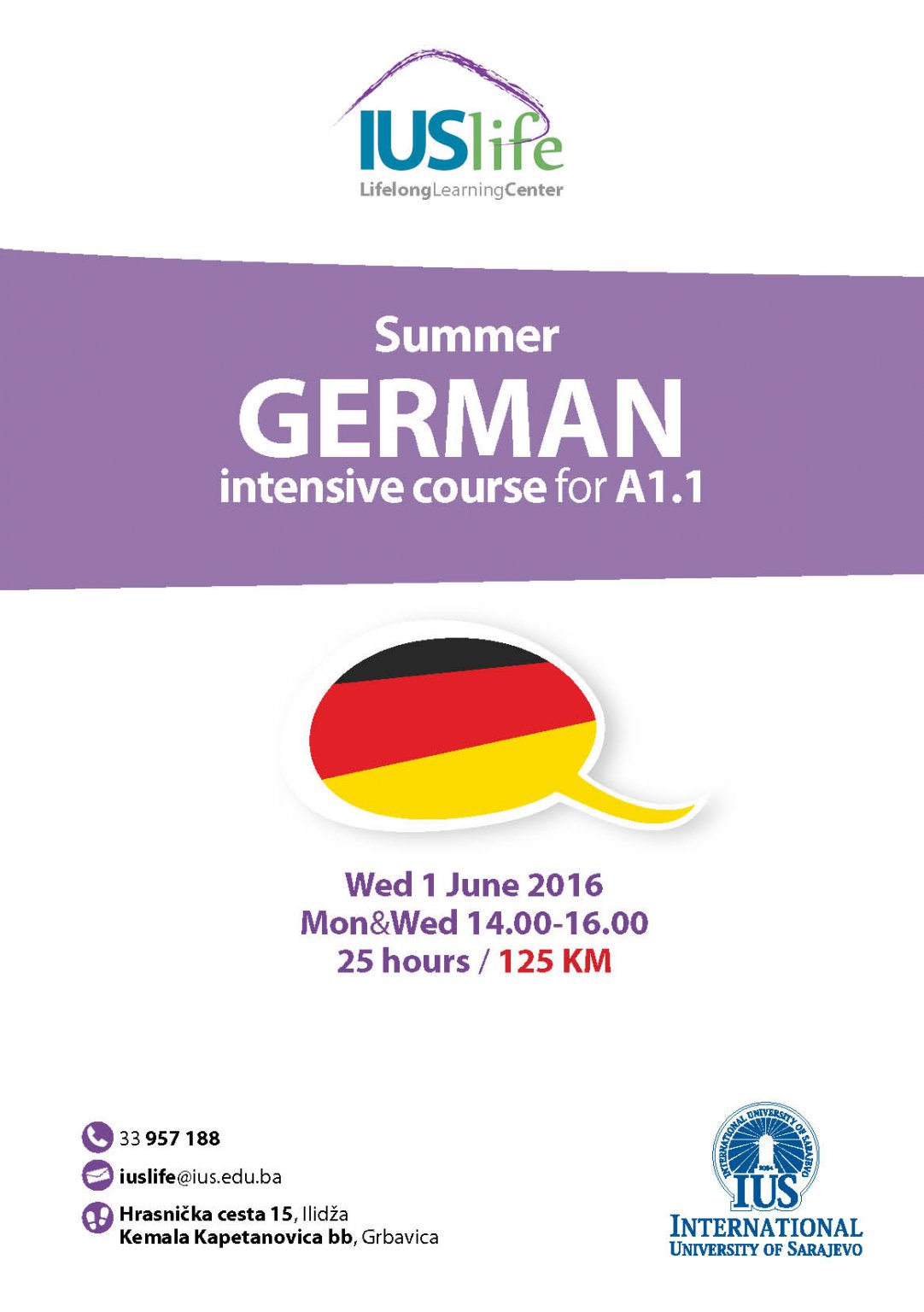  Summer German intensive course 