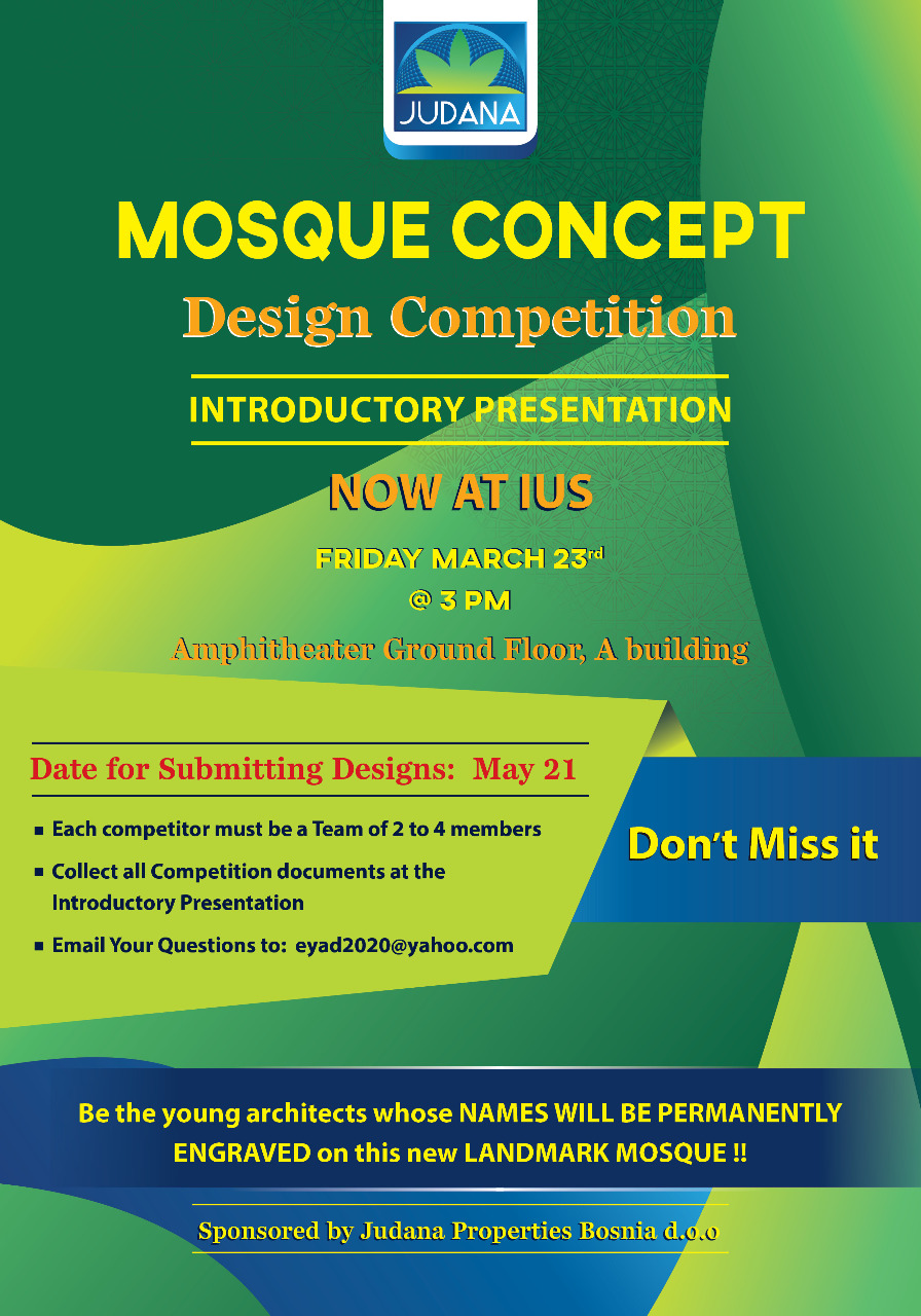  Presentation of Competition for Mosque Concept Design 