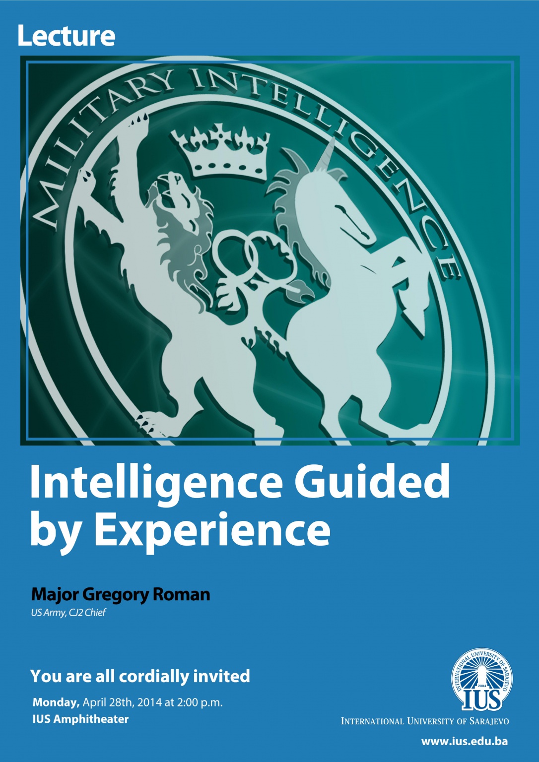  Lecture: “Intelligence Guided by Experience” 