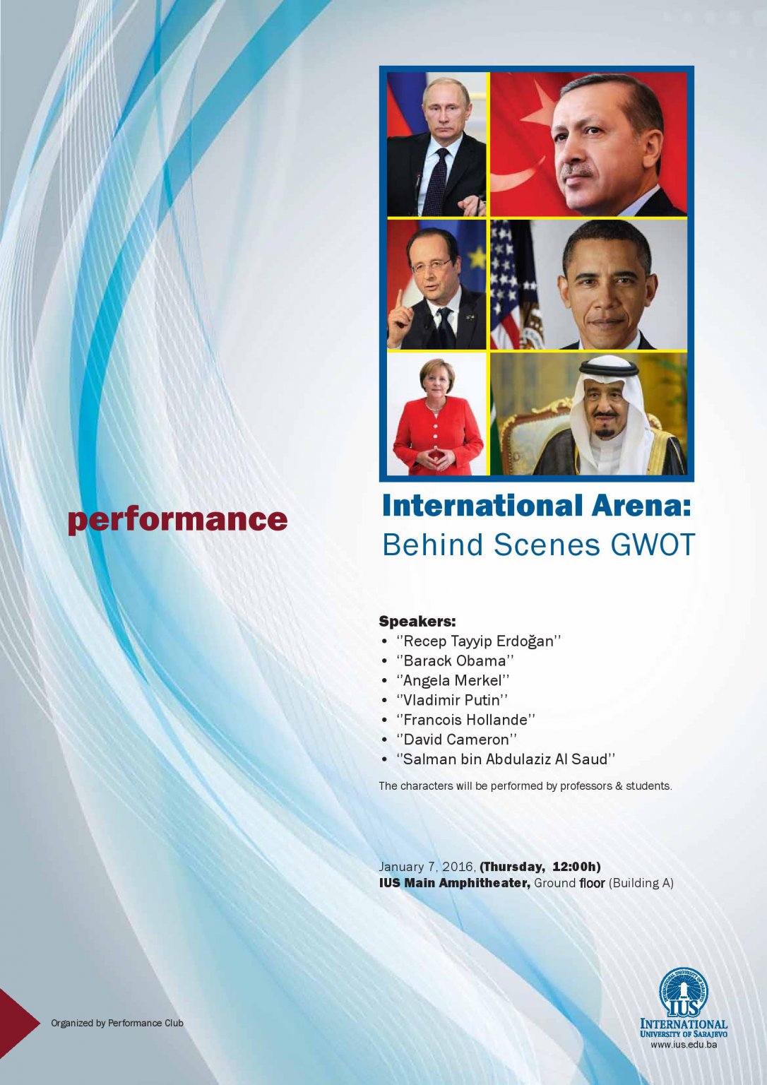  Performance: International Arena - Behind Scenes GWOT 