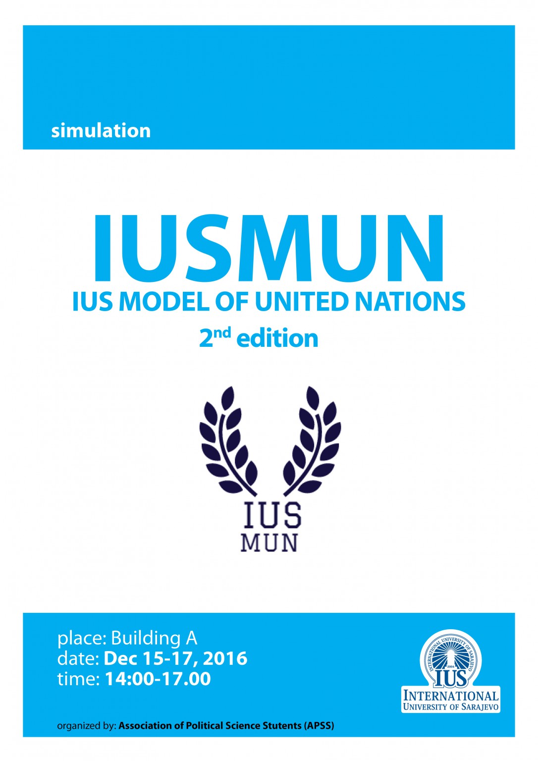  IUS MUN: 2nd edition of IUS Model of United Nations 