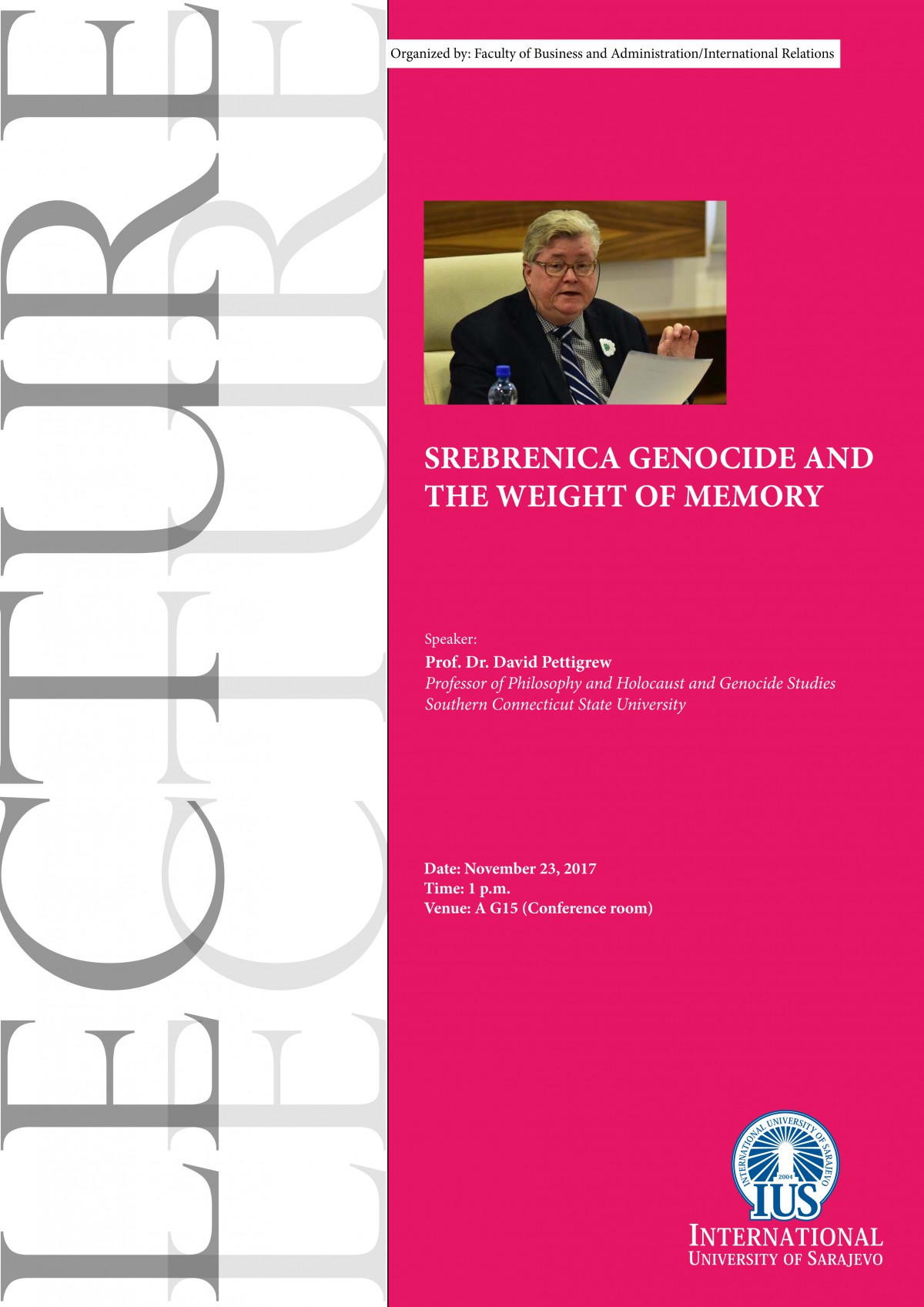  SREBRENICA GENOCIDE AND THE WEIGHT OF MEMORY 