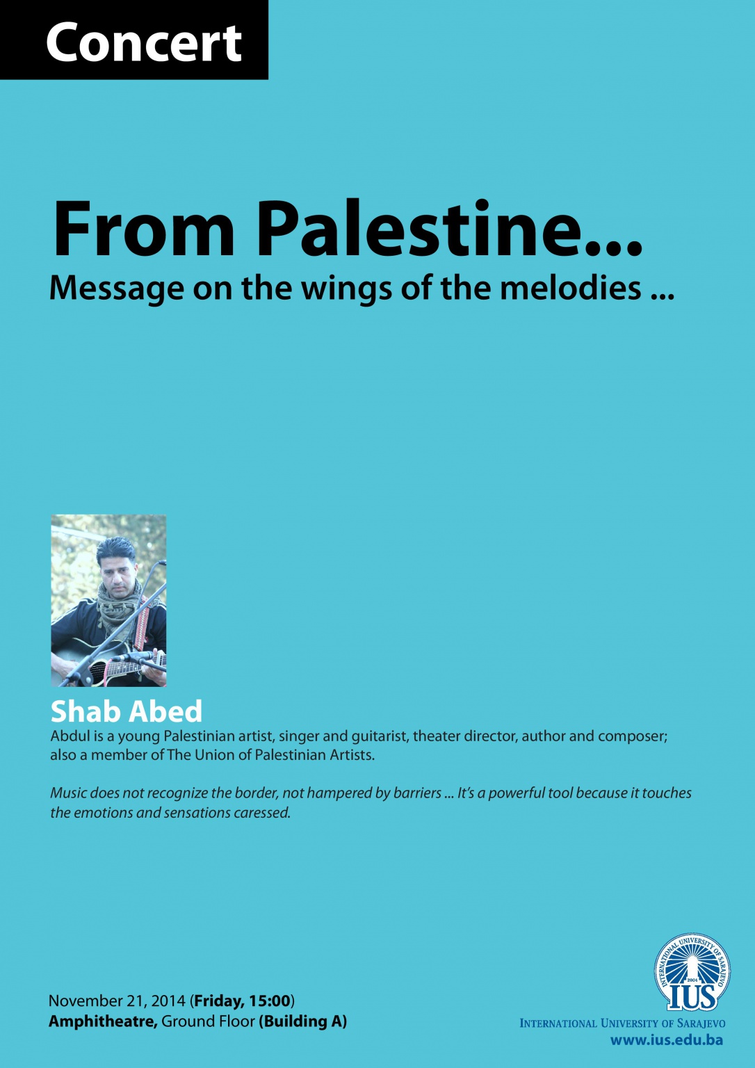  Concert - From Palestine... Message on the wings of the melodies ... 