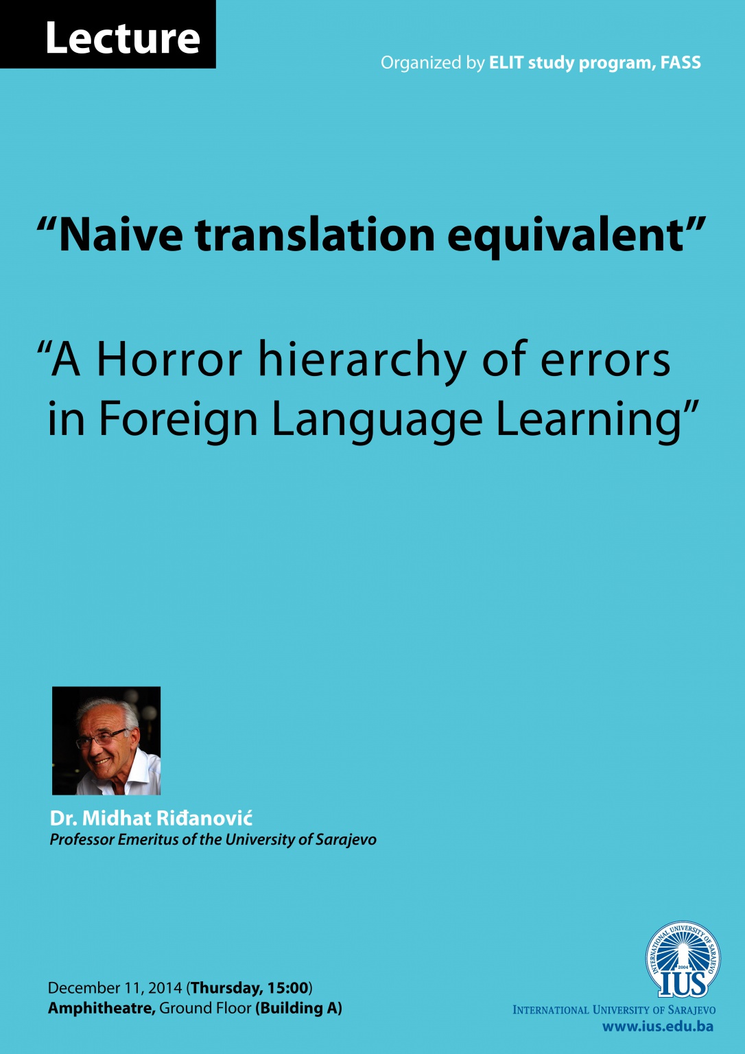  Lecture - “Naive translation equivalent” 