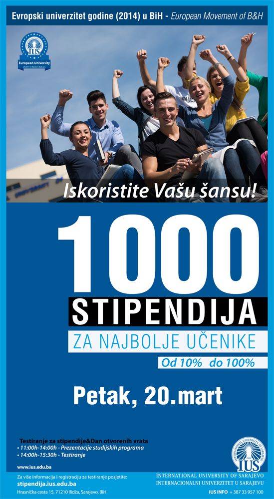  Testing for scholarships and Open Day at IUS 