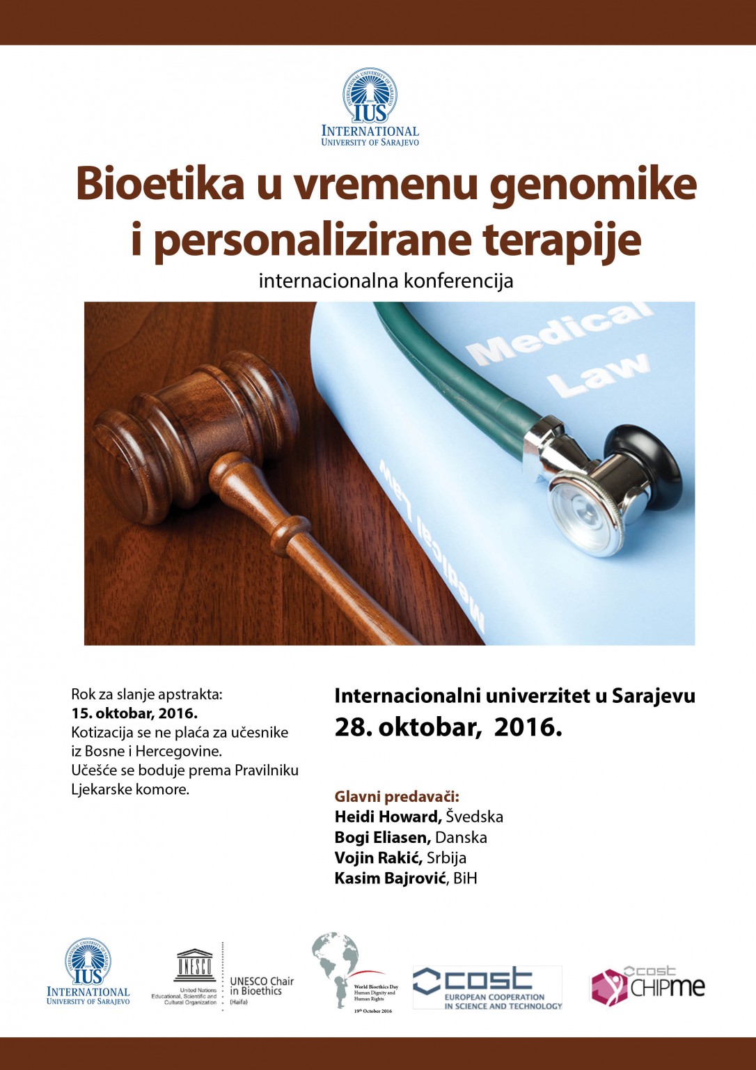  International Conference “Bioethics in the Era of Genomics and Personalized Medicine" 