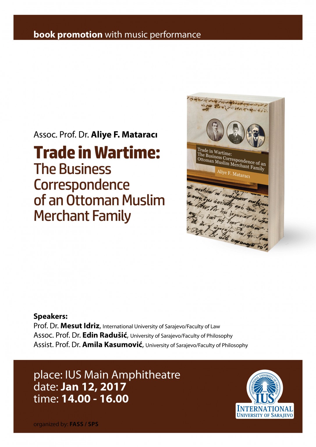  Promotion of the book "Trade in Wartime: The Business Correspondence of an Ottoman Muslim Merchant Family" 