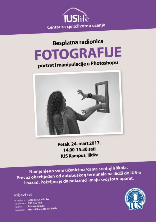  Za srednjoškolce - Besplatna radionica fotografije 