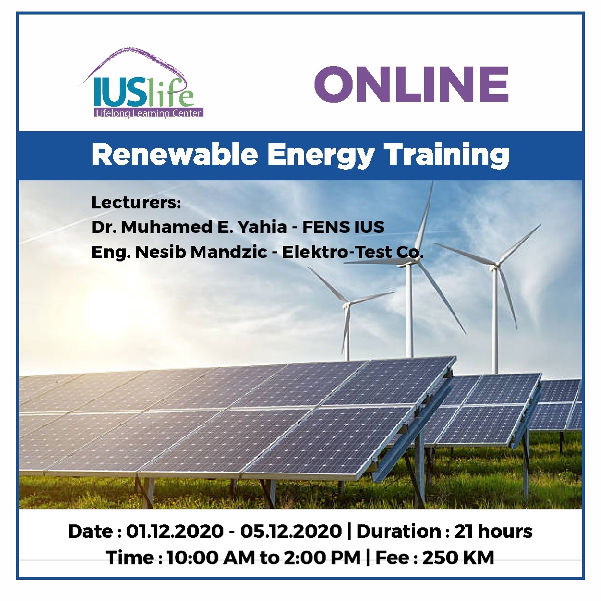  ONLINE Renewable Energy Training 