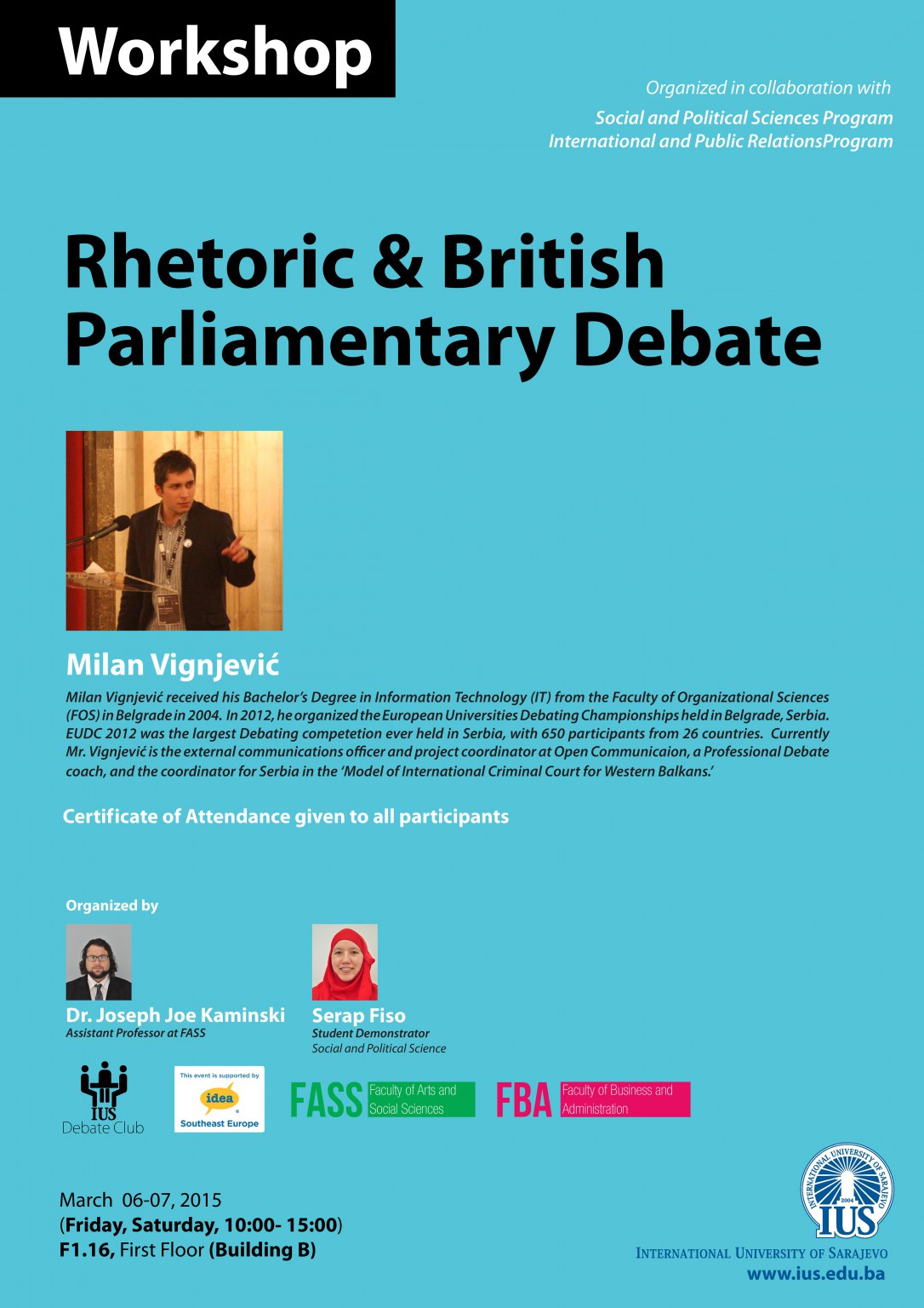  Rhetoric & British Parliamentary Debate 