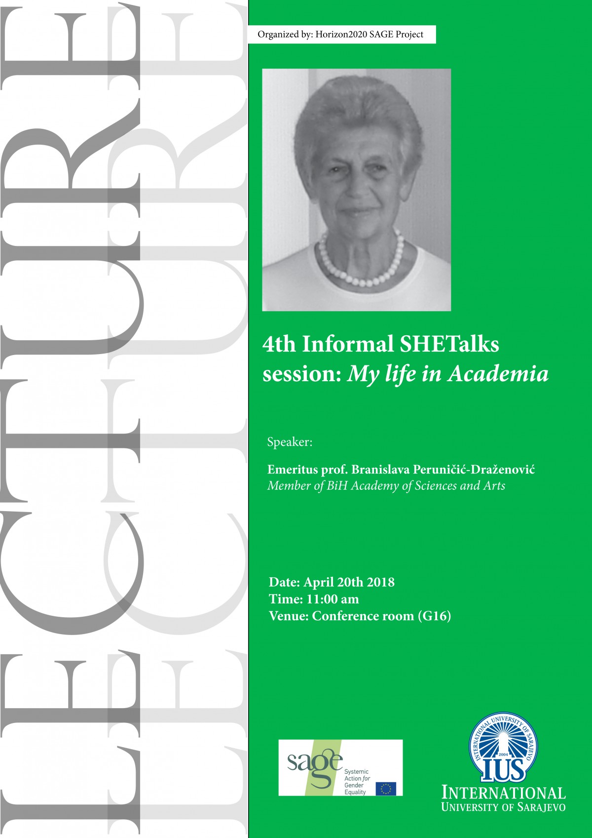  4th Informal SHETalks session: My life in Academia 