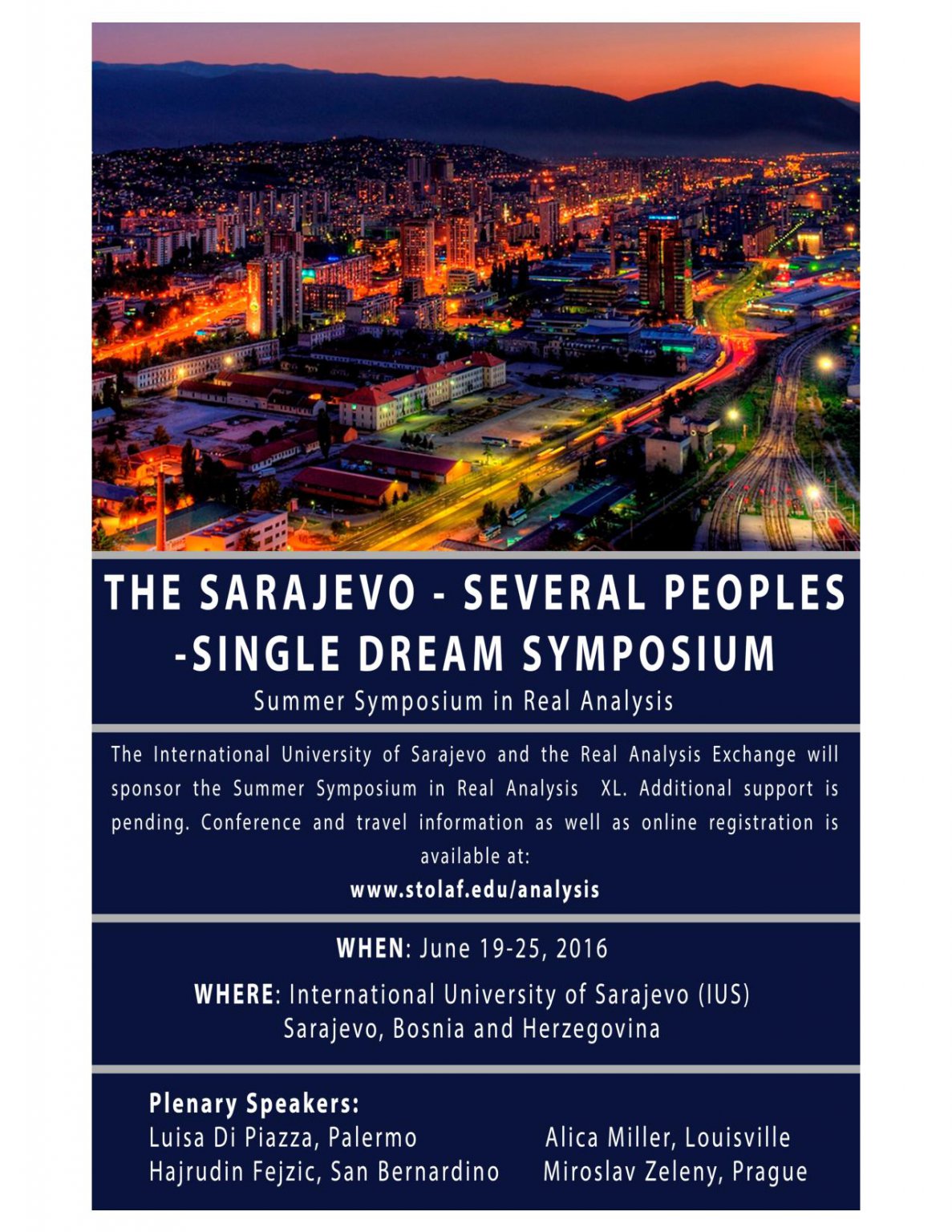  Summer Symposium in Real Analysis 