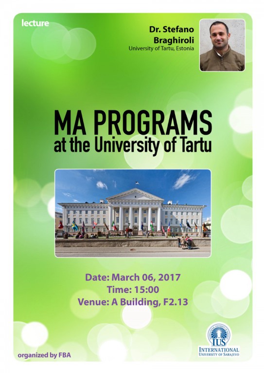  M.A. Programs at the University of Tartu 