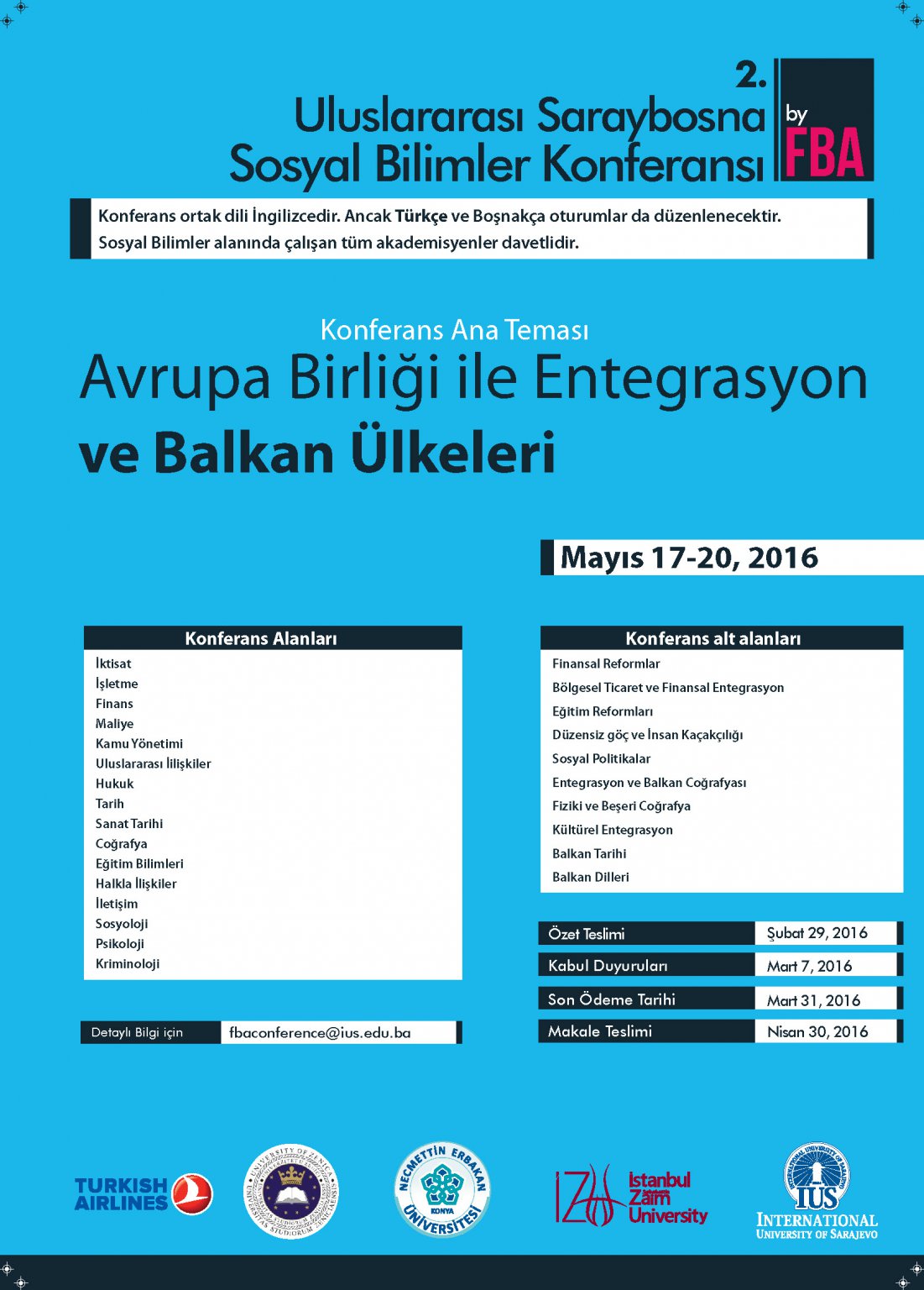  Second Sarajevo International Conference of Social Sciences 