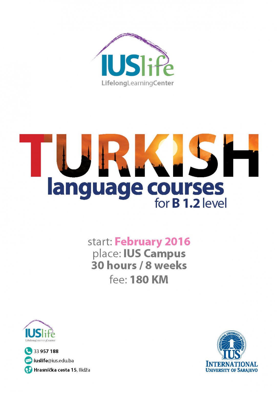  Turkish Language Courses for B 1.2 level 