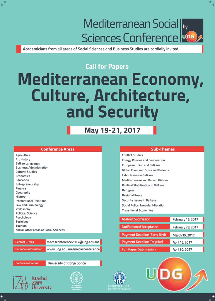  Mediterranean Economy, Culture, Arhitecture, and Security 