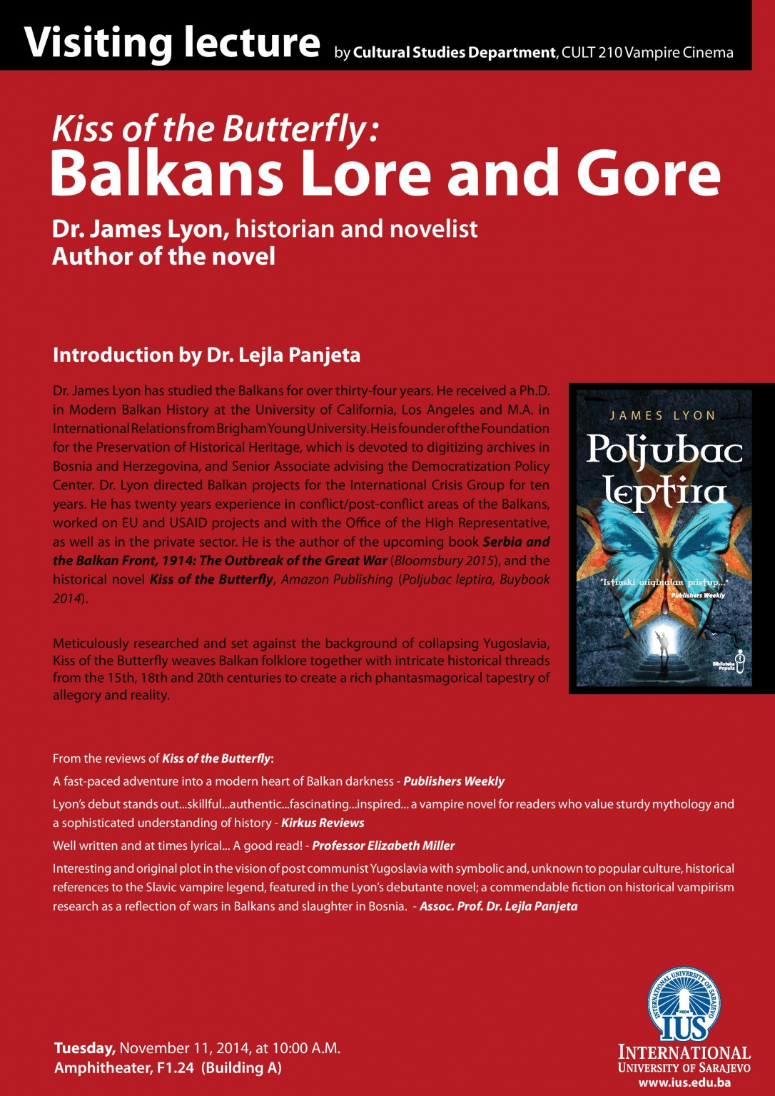  Kiss of the Butterfly: BALKANS LORE AND GORE 