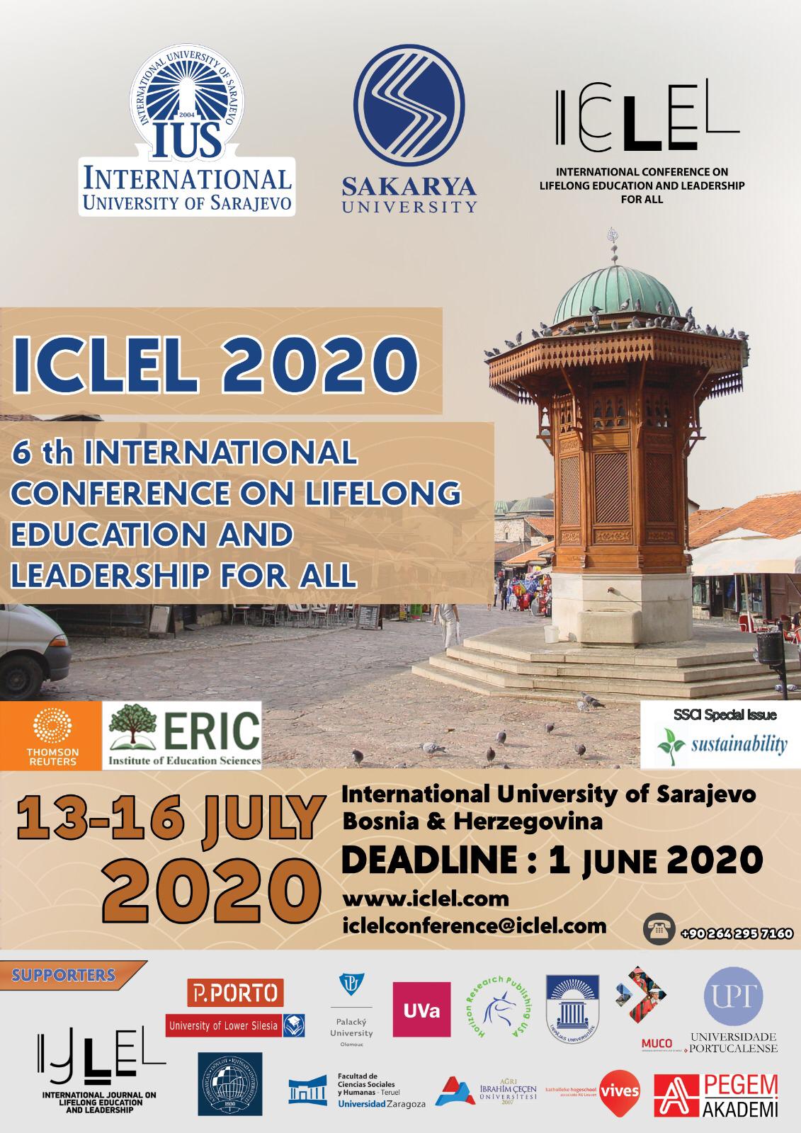  6th International Conference on Lifelong Education and Leadership for All 