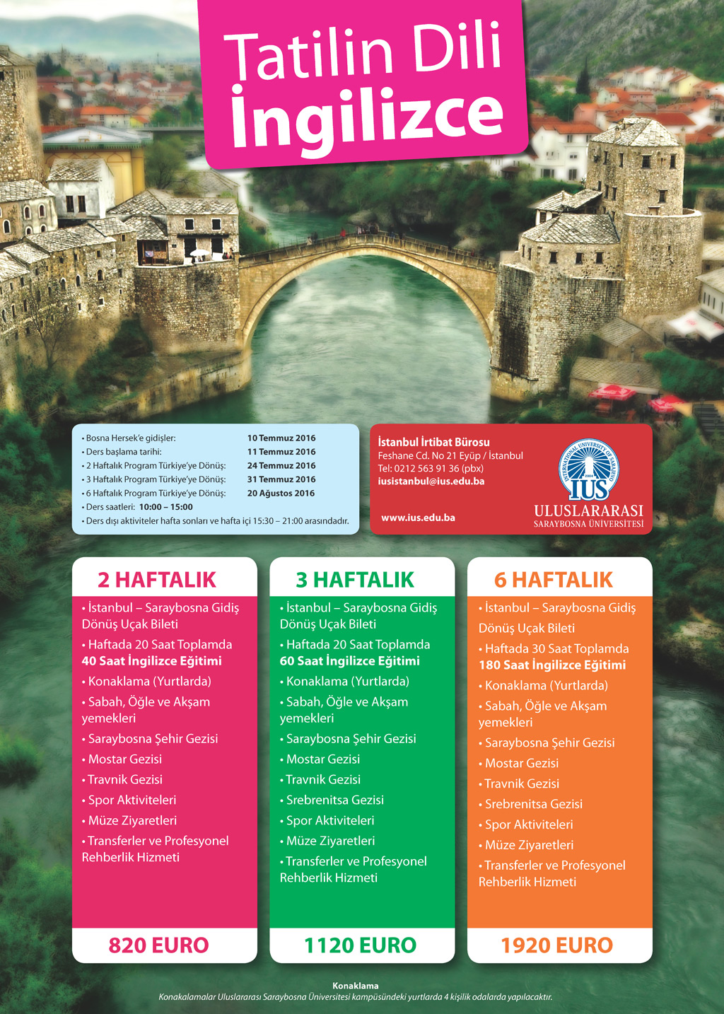  Tatilin Dili İngilizce - Yaz Kursu 