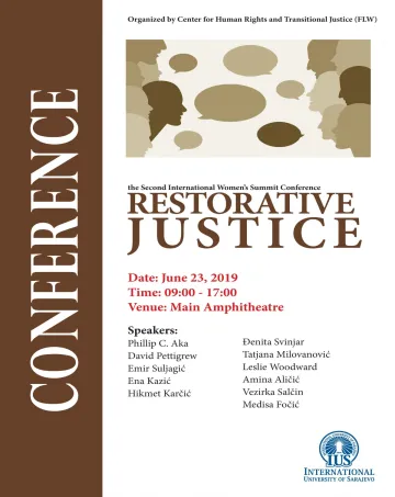  The Second International Women’s Summit Conference: Restorative Justice 