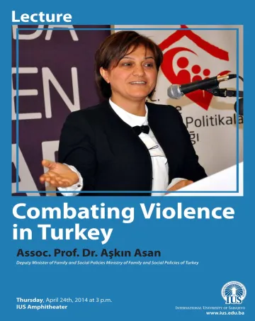  Lecture by Assoc. Prof. Dr. Aşkın Asan "Combating Violence in Turkey" 