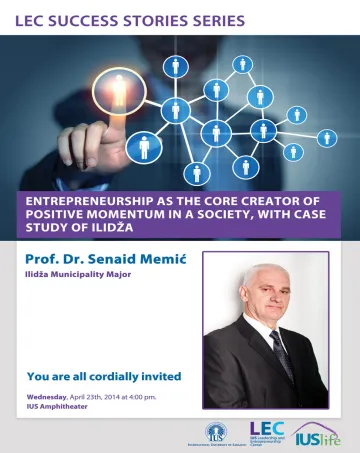  Entrepreneurship As The Core Creator of Positive Momentum in a Society, with Case Study of Ilidža 
