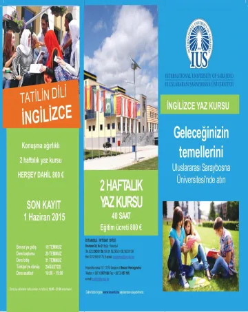  Tatilin Dili İngilizce - Konuşma Ağırlıklı 2 Haftalık Yaz Kursu 