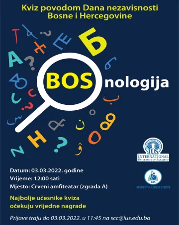  Bosnologija - quiz on the occasion of the Independence Day of Bosnia and Herzegovina 