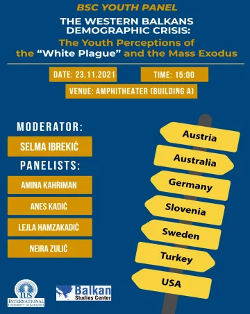  BSC Youth Panel- THE WESTERN BALKANS DEMOGRAPHIC CRISIS: The Youth Perceptions about the "White Plague" and the Mass Exodus 