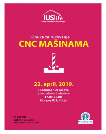  Obuka za rukovanje CNC mašinama 