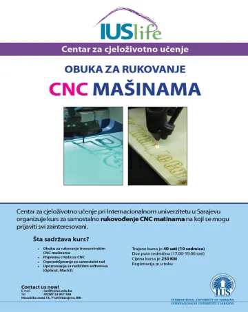  OBUKA ZA RUKOVANJE CNC MAŠINAMA 